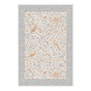 Morris & Co Newill Blue and Ivory Rug