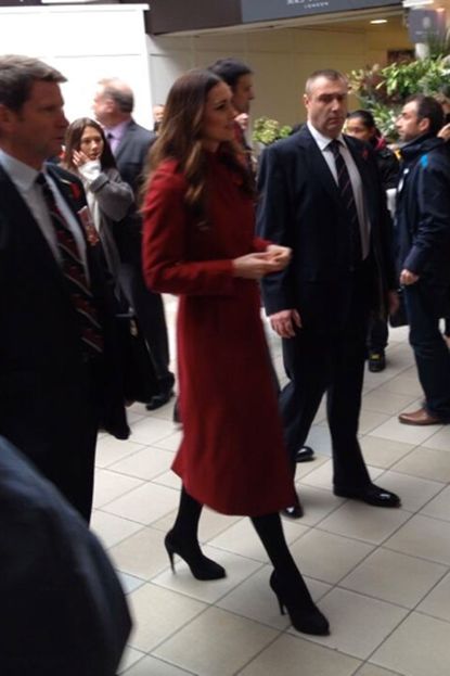 Kate Middleton meets poppy sellers in London