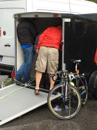 The UCI is using a mobile X-ray machine to check bikes at the Tour de France.