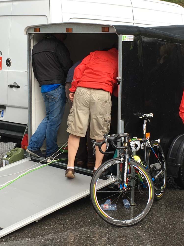 The UCI is using a mobile X-ray machine to check bikes at the Tour de France.