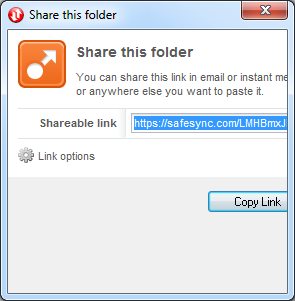 The Share this folder window doesn't always display properly and you can't stop sharing from the desktop client.