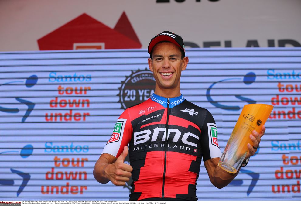 Richie Porte (BMC Racing) on the podium
