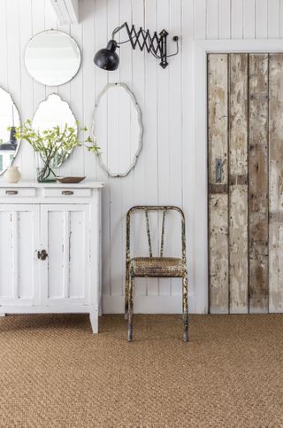 Natural flooring in a hallway of a period property