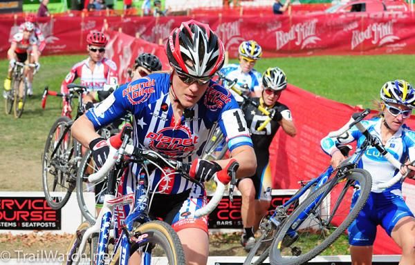 Katie Compton (Planet Bike) returning to action after an injury sustained at the mountain bike world championships.
