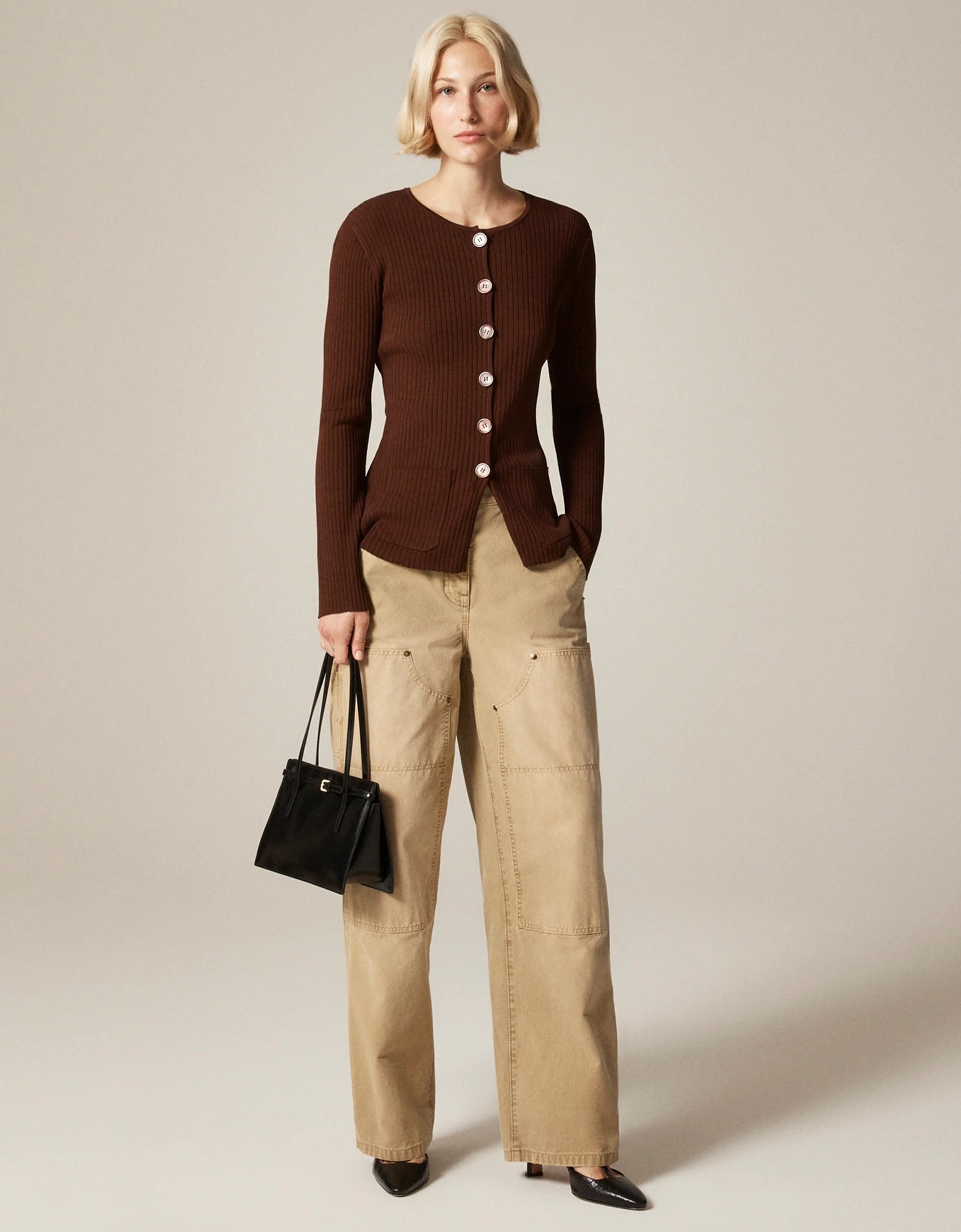 J.Crew, Super-Stretch Ribbed Cardigan