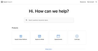 Square's support webpage