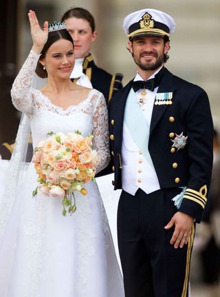 Sofia Hellqvist and Sweden's Prince Carl Philip