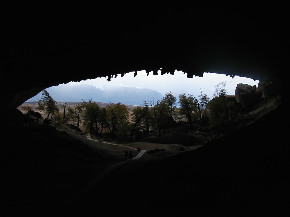 A natural trap cave in Patagonia