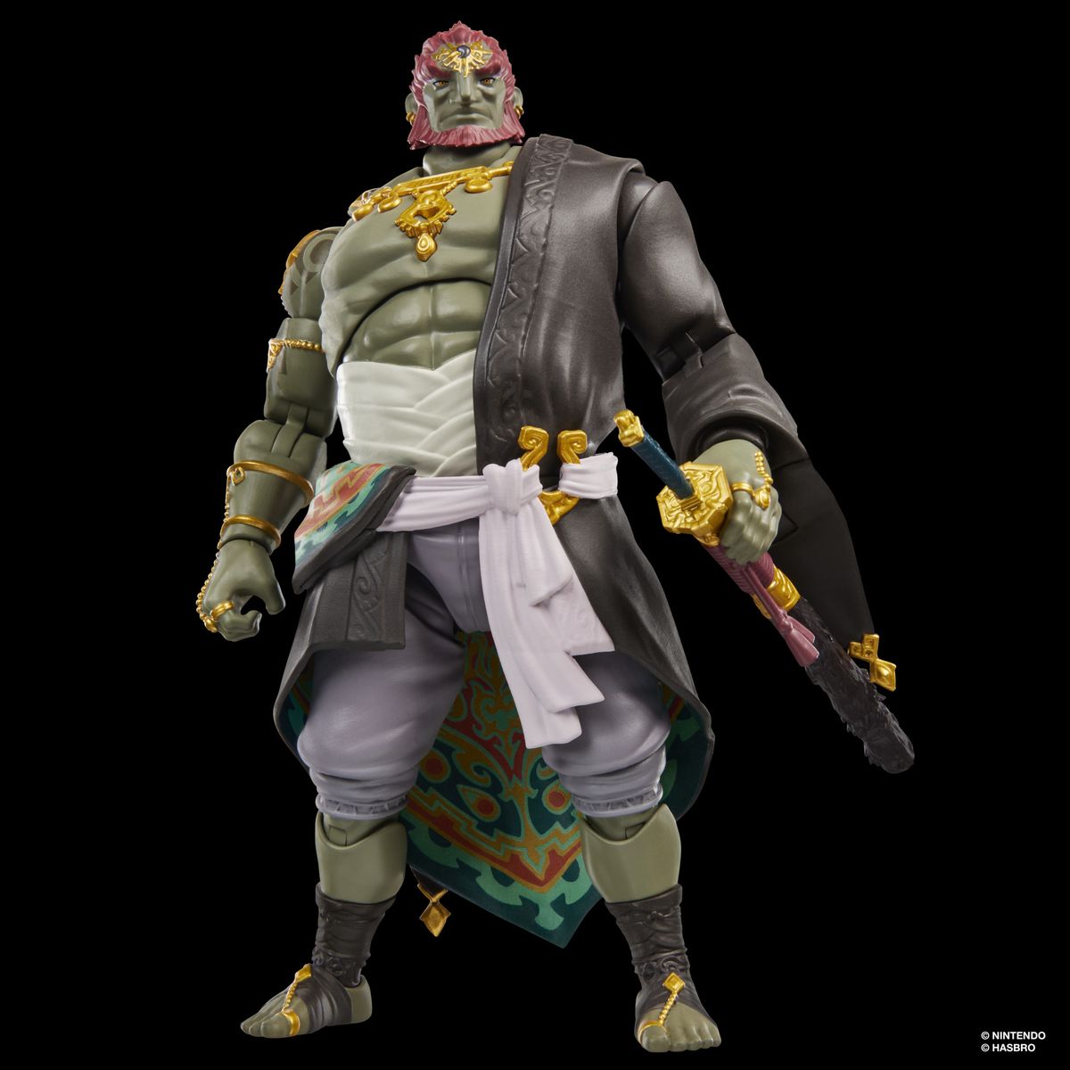 Legend of Zelda Ganondorf action figure against a dark background