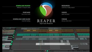 Website screenshot for Reaper