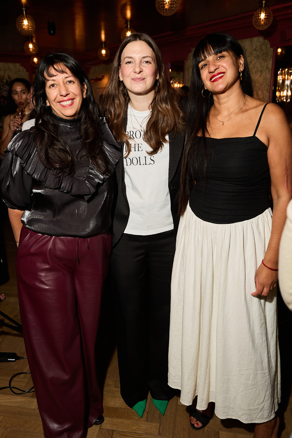 Sophie Parker and Bakul Patki attend Marie Claire's Women in the Arts dinner