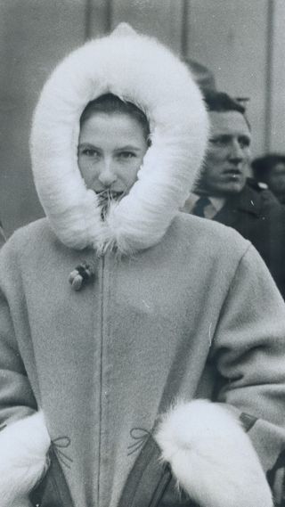 Princess Anne in an Eskimo coat
