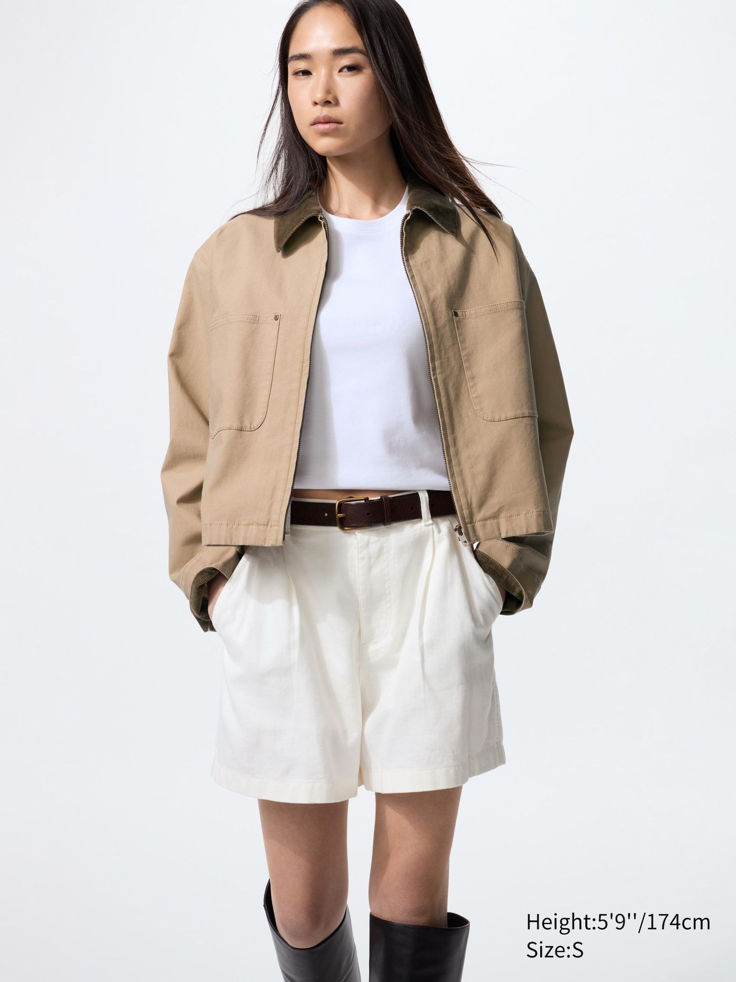 Zip-Up Short Jacket