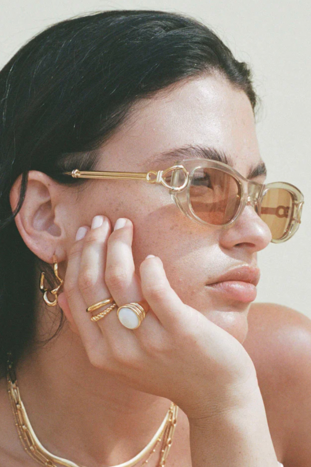 Le Specs Hydrus Link Oval Sunglasses