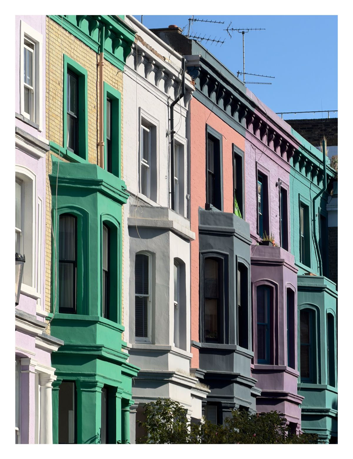 Colorful houses in London