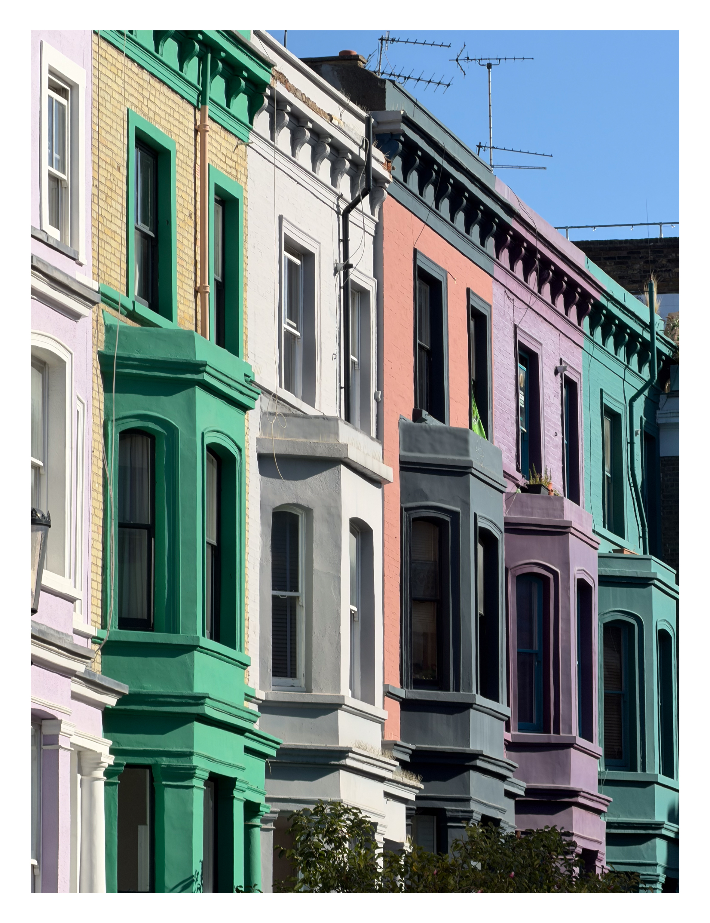 Colorful houses in London
