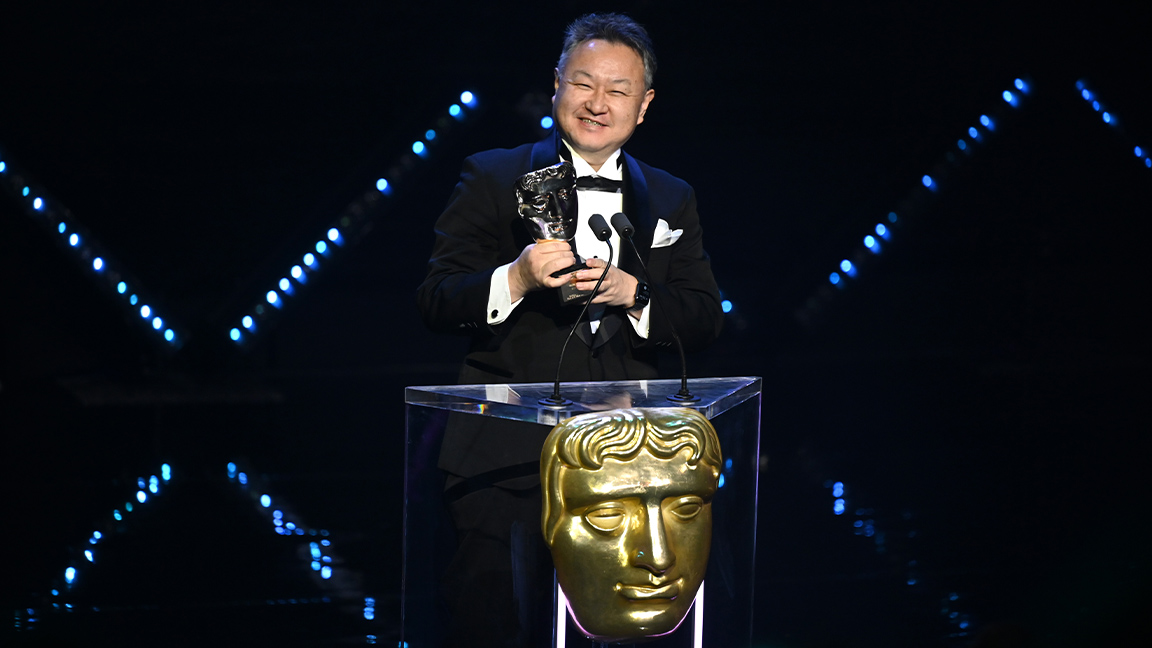 BAFTA Game Award winners; a game developer wins an award