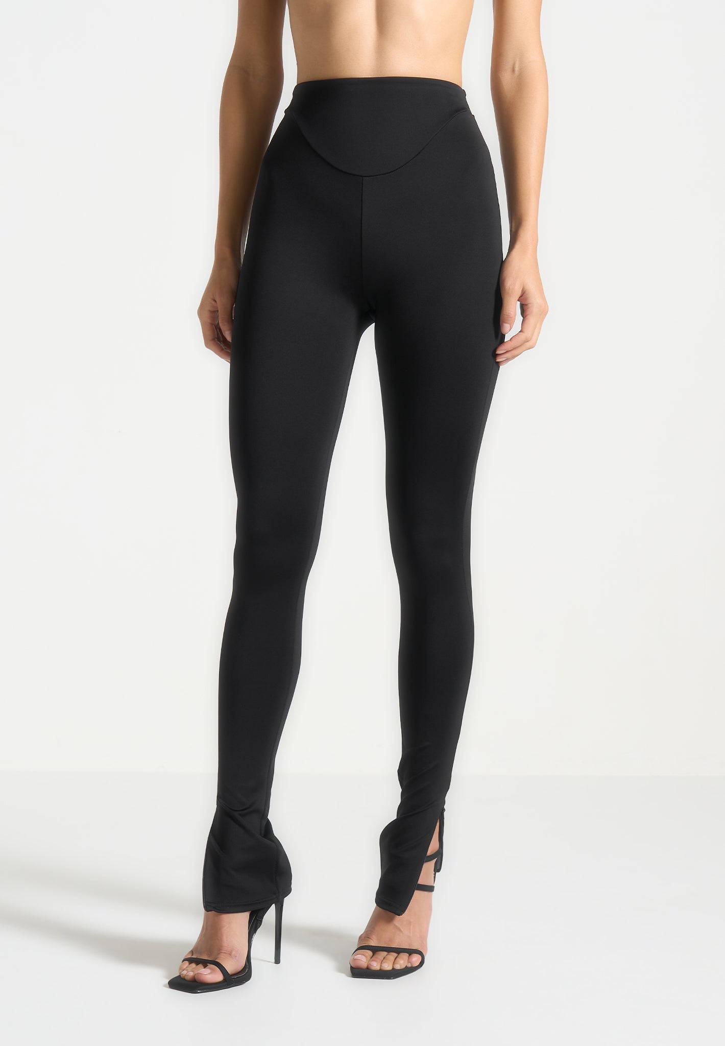 Chloe - High Waisted Leggings - Black