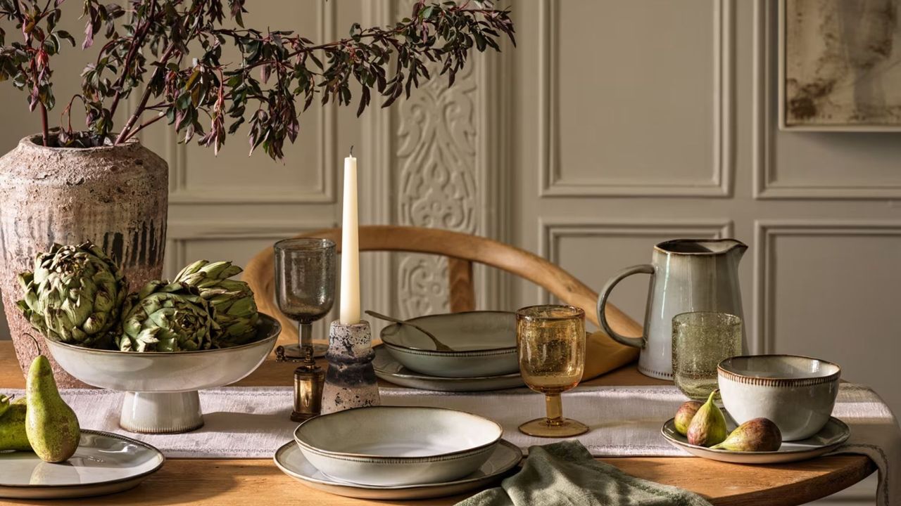 M&amp;S X Fired Earth Tablescape