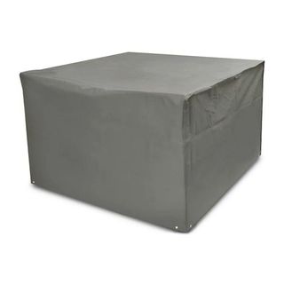 Grey Woodside Rattan Cube Set Cover on a white background