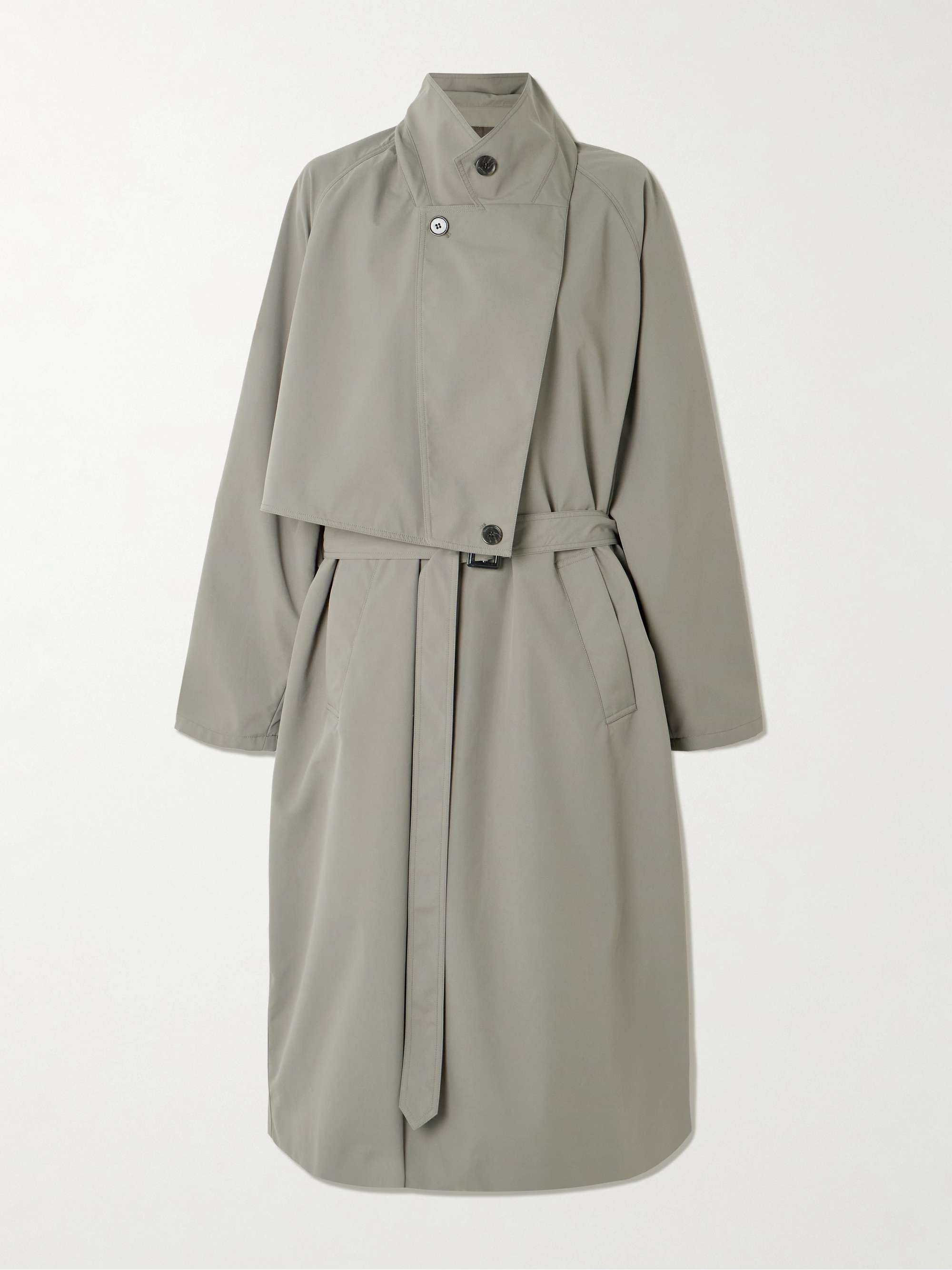 Frank Belted Layered Shell Trench Coat