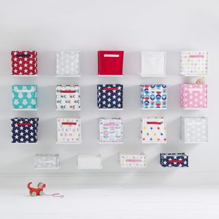 A range of canvas storage cubes of gorgeous designs