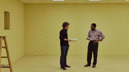 Kane Parsons directing Chiwetel Ejiofor in Backrooms