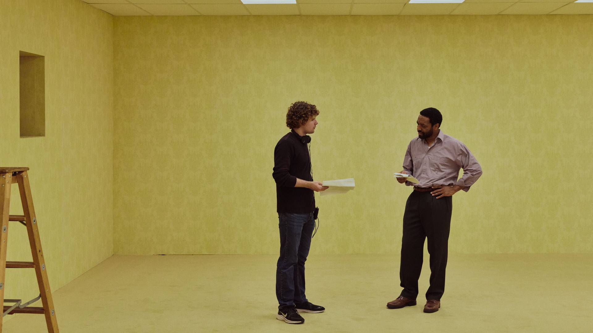 Kane Parsons directing Chiwetel Ejiofor in Backrooms