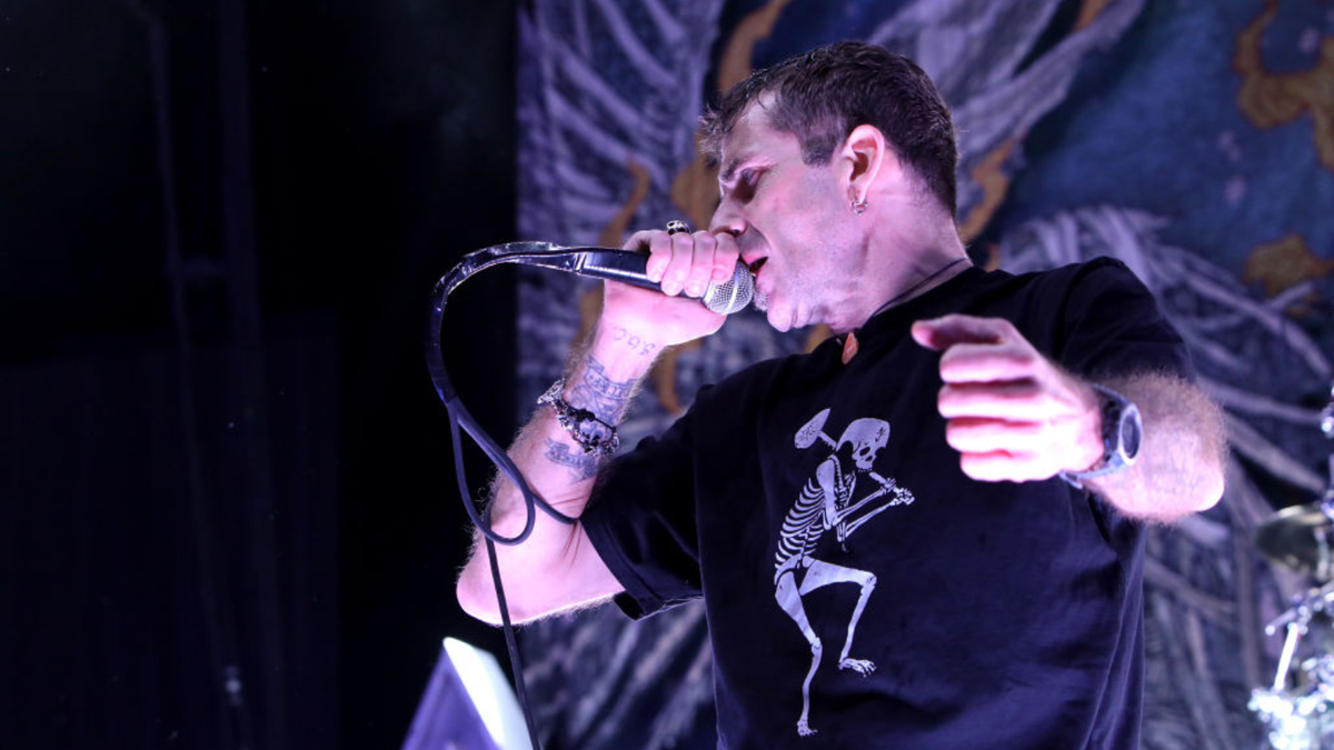 Randy Blythe of Lamb Of God performs at Scotiabank Arena on February 26, 2024 in Toronto, Ontario.