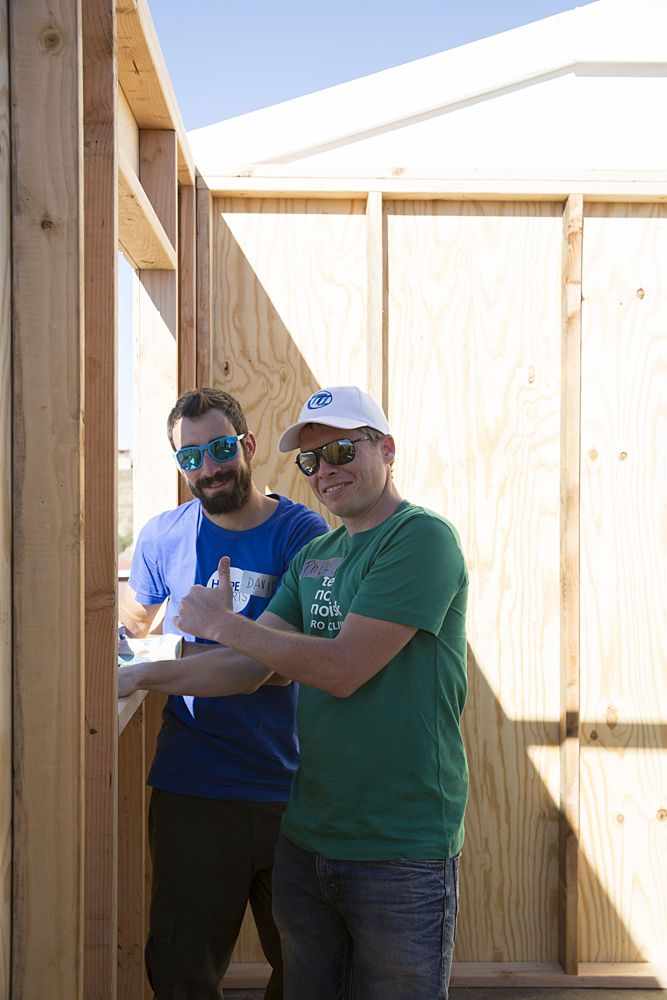 Novo Nordisk bond over building homes for poor families in Rosarito, Mexico.