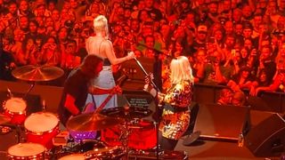 Dave Grohl, Pink and Nancy Wilson performing live