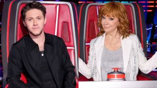 Niall Horan and Reba McEntire on The Voice.