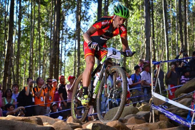 Jos&eacute; Hermida Ramos (Spain) hung on to his third place in the elite men's cross country