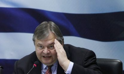 Greek's Finance Minister during a press conference Thursday: Greece will capitalize on an EU agreement to slash its debt by moving forward with economic reforms.