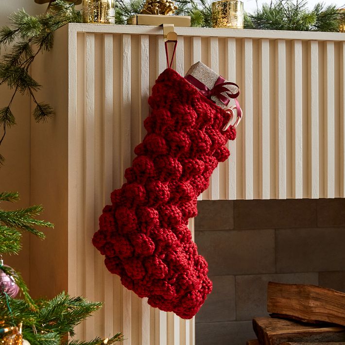 Chunky Bauble Knit Stockings