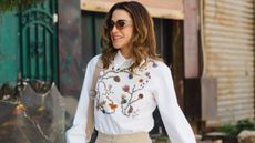 Queen Rania meets Jordanian entrepreneurs and visits the Ezwitti initiative, in Amman, Jordan, on April 21, 2026
