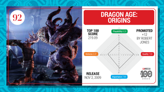 Dragon Age: Origins top 100 card (2023)