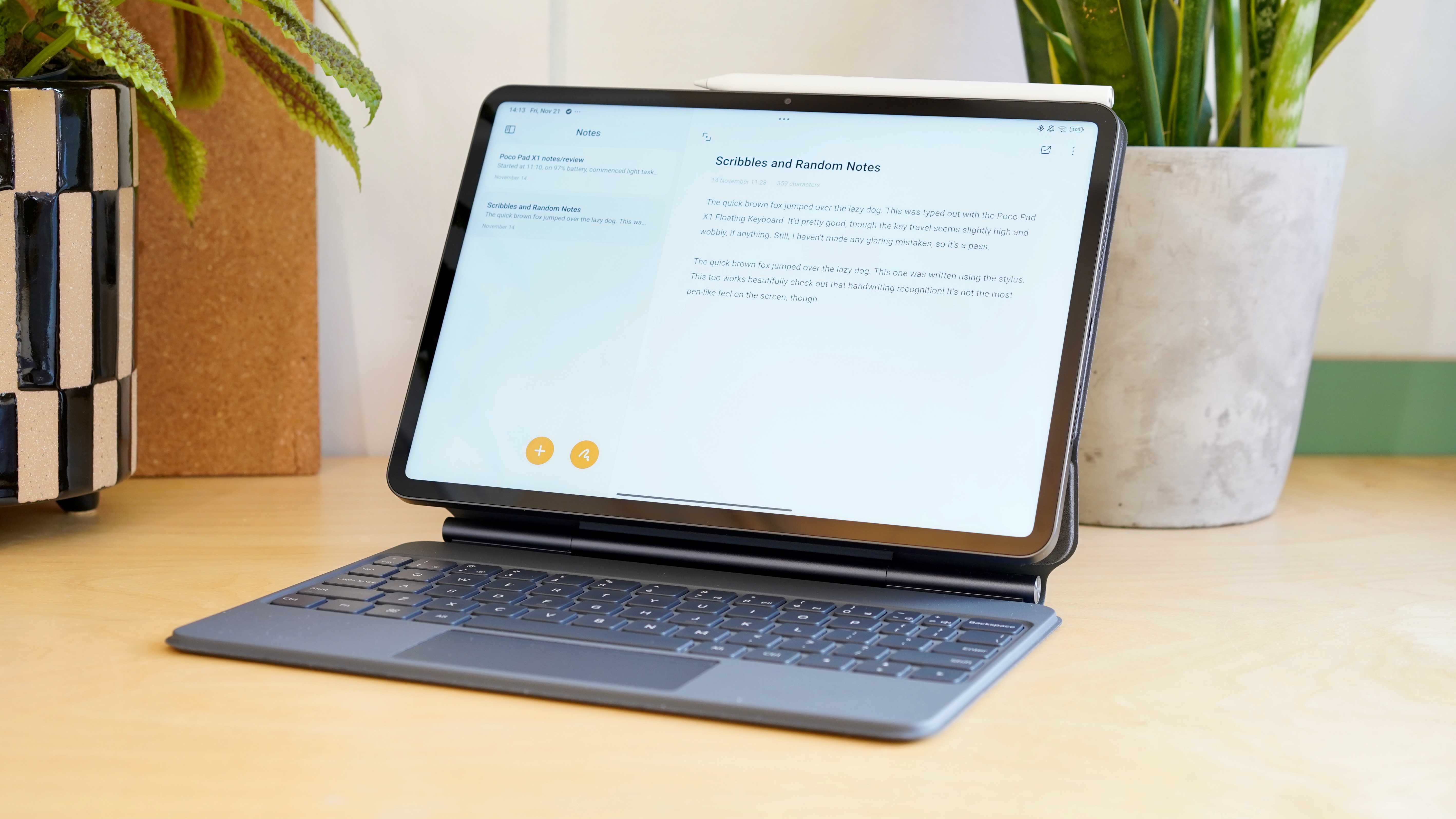 Review images of the Poco Pad X1