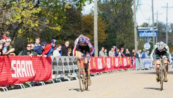 Ryan Trebon (Kona) beats Driscoll in a drag race to the finish