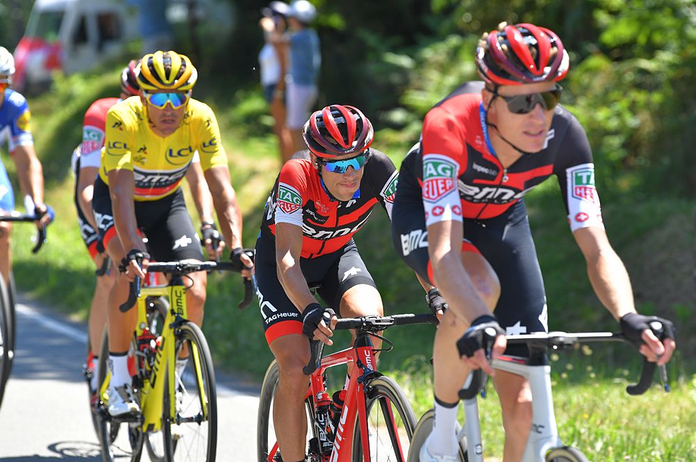 Yellow jersey Greg Van Avermaet (BMC) during stage 5 at the Tour de France