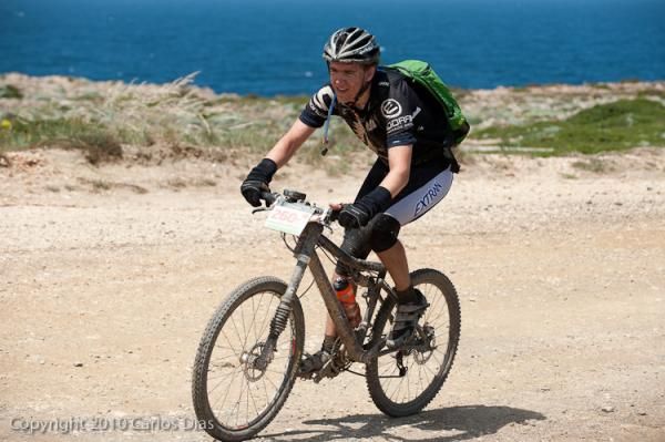 Belgian rider Sven Michiels made it to the finish.