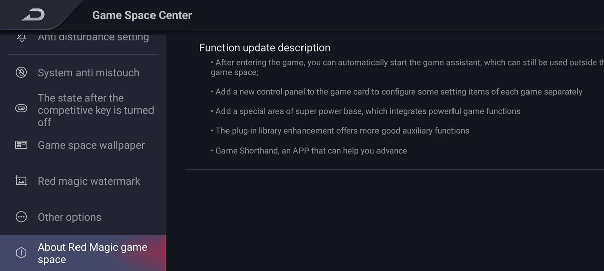 RedMagic 7 phone Game Lobby interface screenshot