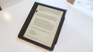 Amazon Kindle Scribe display
