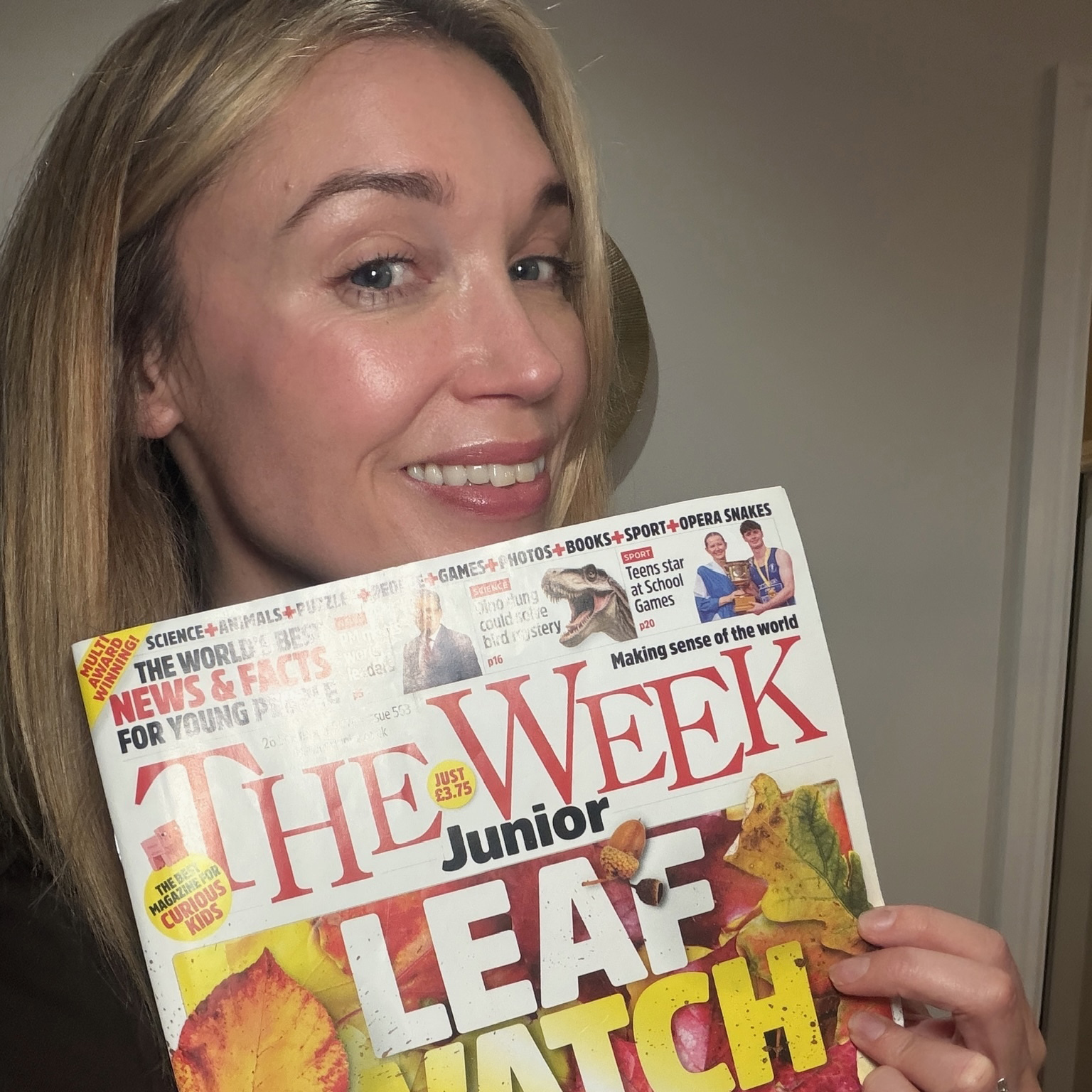 Sophie McCartney with The Week Junior