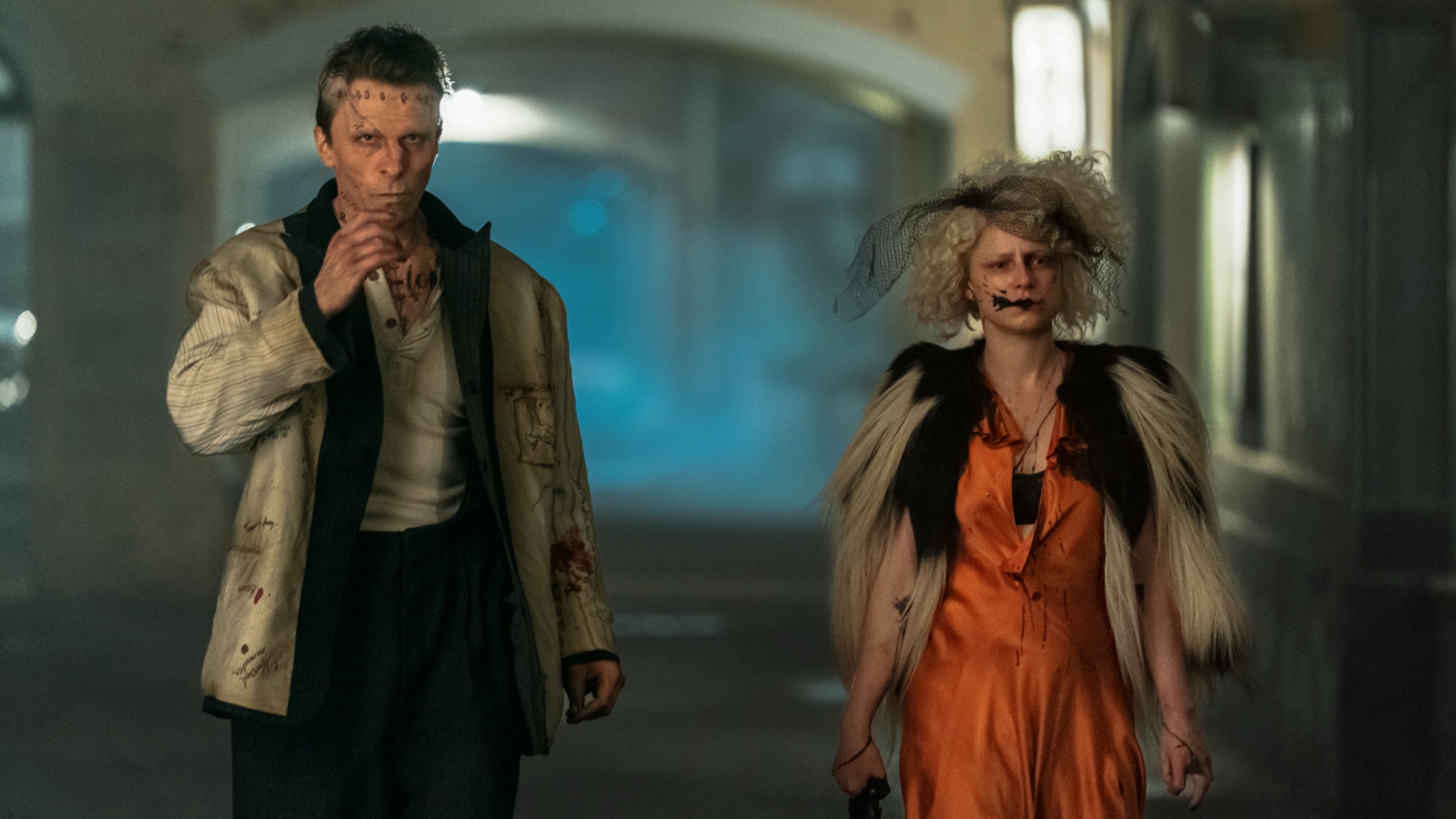 Christian Bale and Jessie Buckley in The Bride