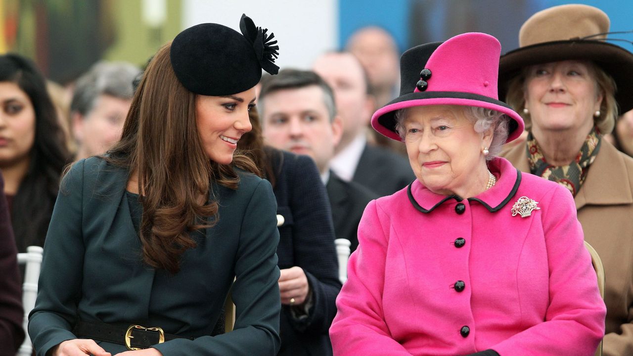 Queen Elizabeth II, Prince Philip, Duke Of Edinburgh And Catherine, Duchess Of Cambridge Visit Leicester