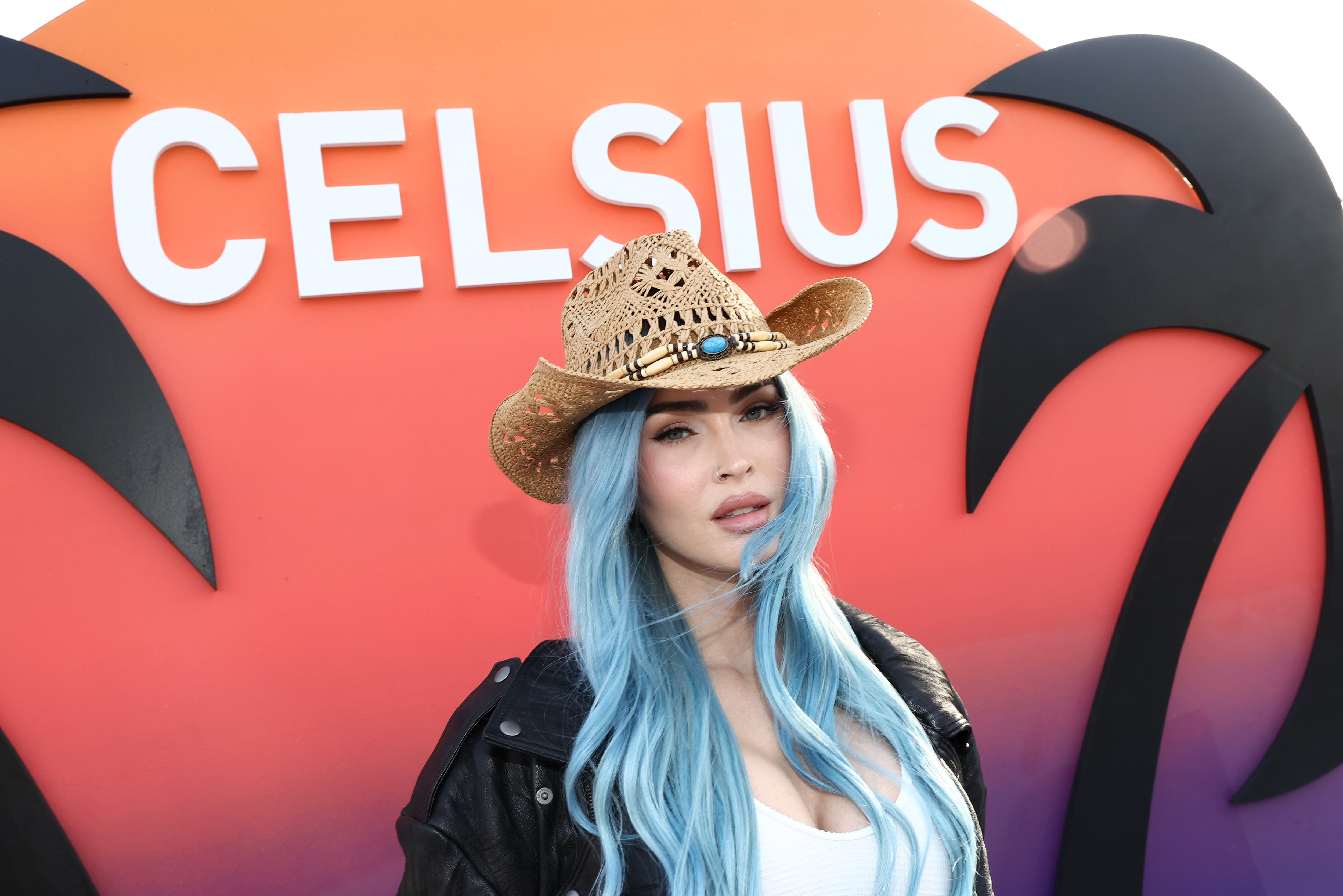 Megan Fox attends CELSIUS Cosmic Desert Event at Coachella on April 12, 2024 in Indio, California.