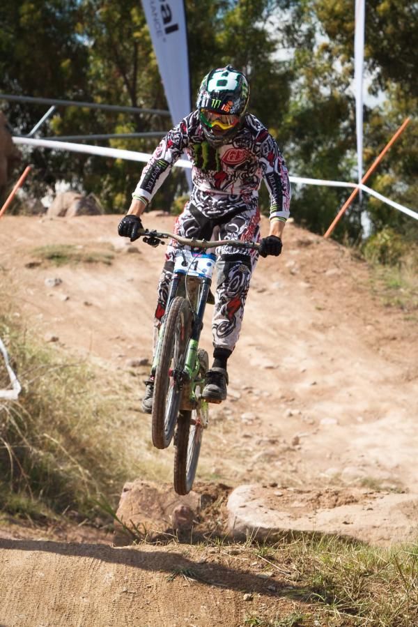 Troy Brosnan on his way to winning in Canberra