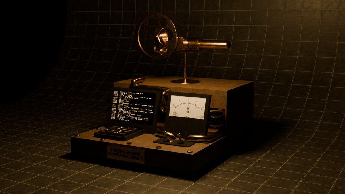DIY modder creates 'heat engine computing device' powered by a Stirling engine, can run Tetris, Snake, and Pong — 80 MHz processor operates on just 150 milliwatts of power