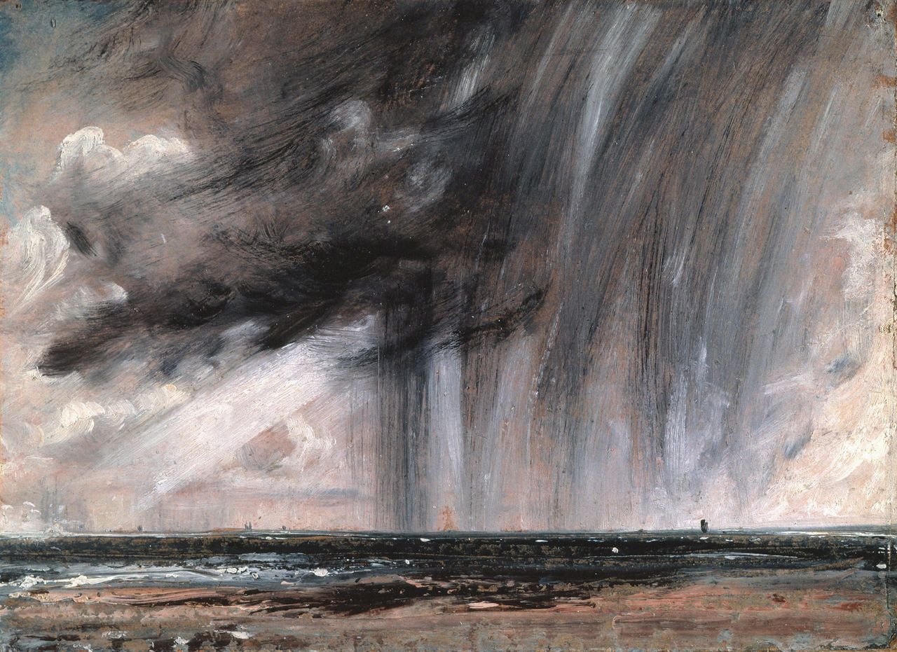 John Constable&#039;s Rainstorm Over Sea, 1828